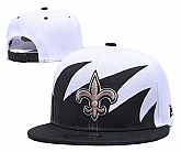 Saints Team Logo White Black Adjustable Hat GS,baseball caps,new era cap wholesale,wholesale hats